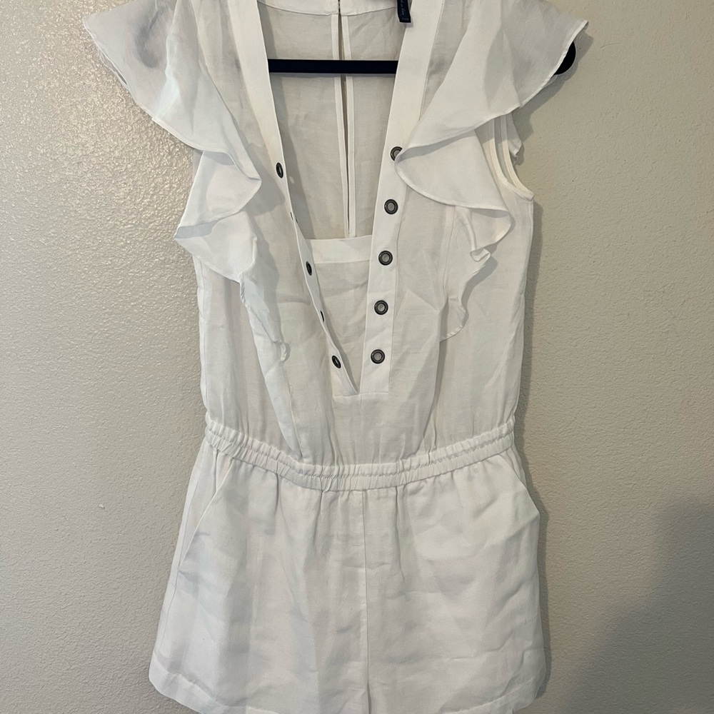 White BCBG romper
